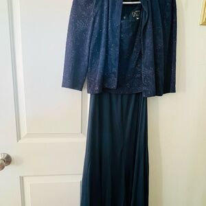 Alex Evening Deep Blue Maxi Dress